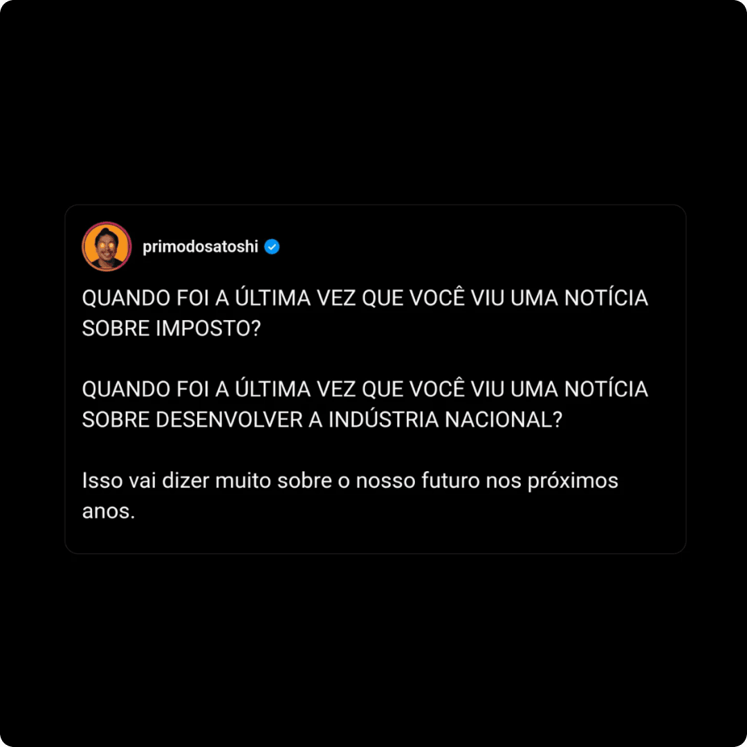 Mockup de post no Threads