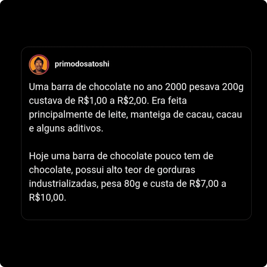 Mockup de post no Twitter/X